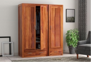 Order Modular Wardrobe Design Online in India on Wooden Stre